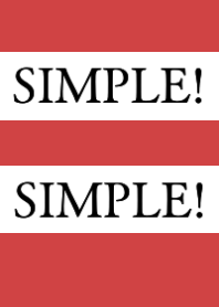 SIMPLE!SIMPLE!-RED-BEIGE