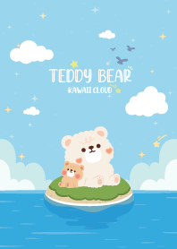 Teddy Bear On The Sea Island