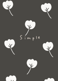 Gray-black. Floral pattern. Stylish.