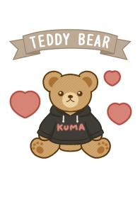 Teddy Bear[Black Hoodie]F