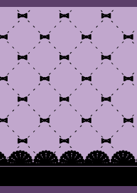 Ribbon and lace02 purple