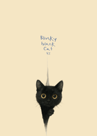 Blinky Black cat V2 Beige Blue