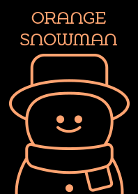 snowman [neon orange]