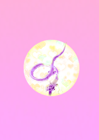 Pink dragon heart of love luck