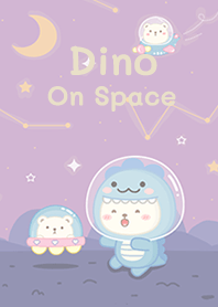 Dino on space purple!