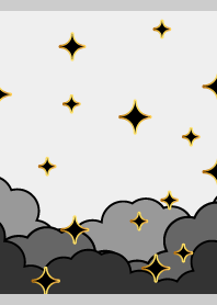 black clouds on gray