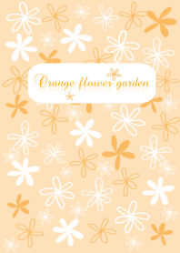 Orange flower garden