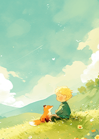 The Little Prince and the Fox Encounter