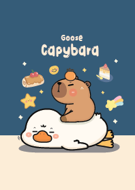 Capybara with Goose : Navy!