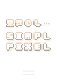 SIMPL PIXEL :ベージュホワイト