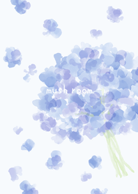 watercolor Sweet pea blue