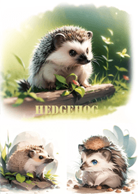 cute little hedgehog.