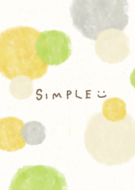 Watercolor Circle Yellow Green24 Japan