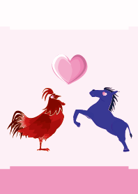 ekst Red (Chicken) Love Blue (Horse)
