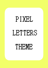PIXEL LETTERS THEME-LIME GREEN