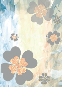 Gray : lucky flower clover