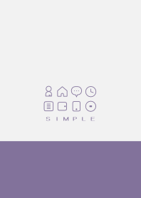 SIMPLE(white purple)V.995b