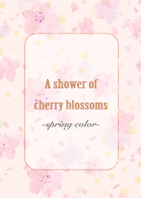-A shower of cherry blossoms-
