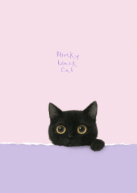 Blinky Black Cat (Pink Purple theme)