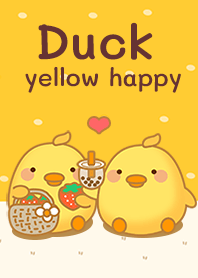 Duck yellow happy