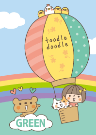 Sweet Pastel Friends -GREEN-