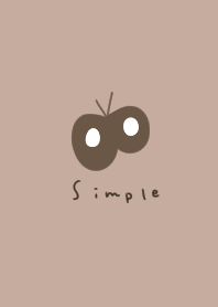 Beige and brown butterflies.