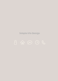 Simple life design -beige2-