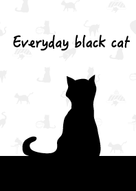 Everyday black cat