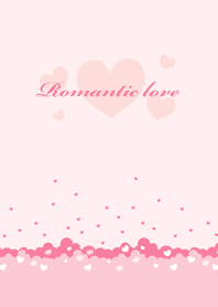 Romantic pink love sea