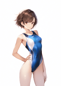 Swimming club cute girl in swimsuits 2