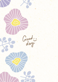 Stylish 3color flowers and leaves13