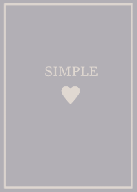 SIMPLE HEART -dusty gray-
