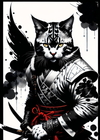 墨流し侍猫 1f1E88