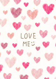 Watercolor Pink heart19 from Japan