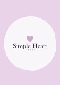 Simple Heart Dusky Purple -NATURAL- 11