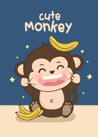 ลิงเองฮะ น่ารักสุบๆ : สีน้ำเงิน!