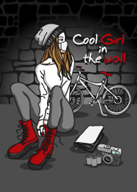 Cool Girl in the wall