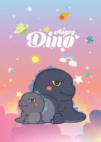 Angry Dino Cloud Galaxy Lavender