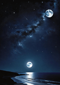 Starry sky by the sea A34aFb