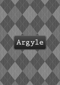 Argyle knit "Black"