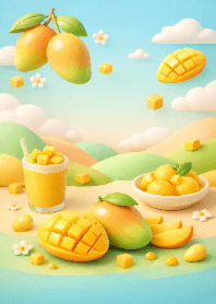 Cute Pastel Mango 3D Theme