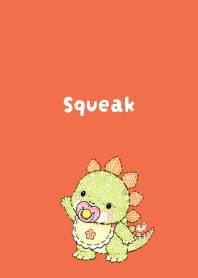 Baby Dinosaur01 red & yellow