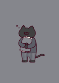 Pajamas black cat.(dusty colors10)