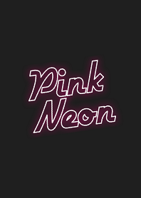 a pink neon