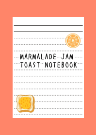 MARMALADE JAM TOAST NOTEBOOK-APRICOT
