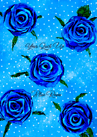 Wishes come true? Blue Rose LINE theme