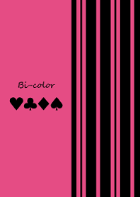 Bi-color -Pink stripe-