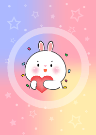 Simple I Love U White Rabbit Theme