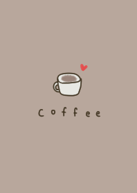 Dull beige and coffee.