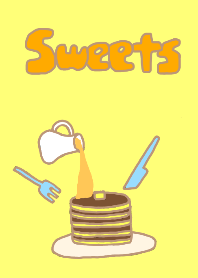 Cute theme of sweets